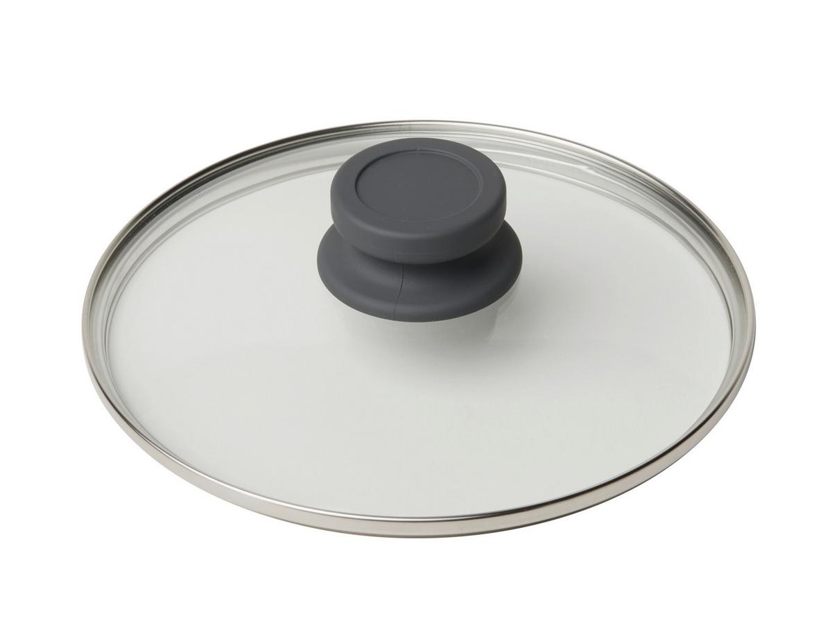 Pokrievka Basic, Ø: 20cm - číra/sivá, Konventionell, kov/plast (20cm) - Mömax