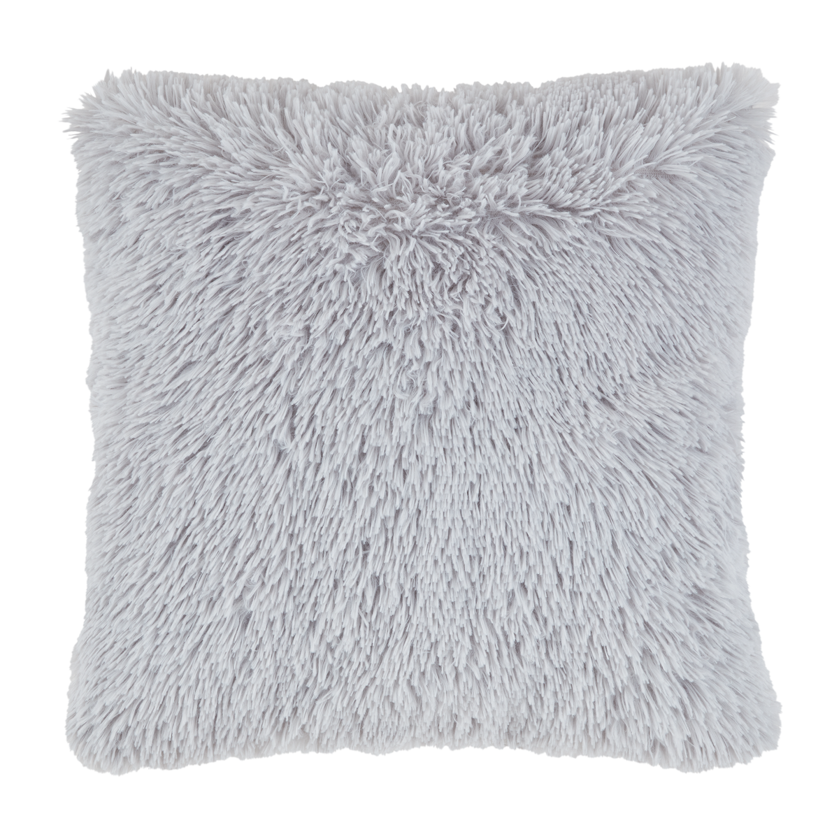 Dekoračný vankúš Fluffy, 45/45cm, strieborná - strieborná, Romantik / Landhaus, textil (45/45cm) - Modern Living