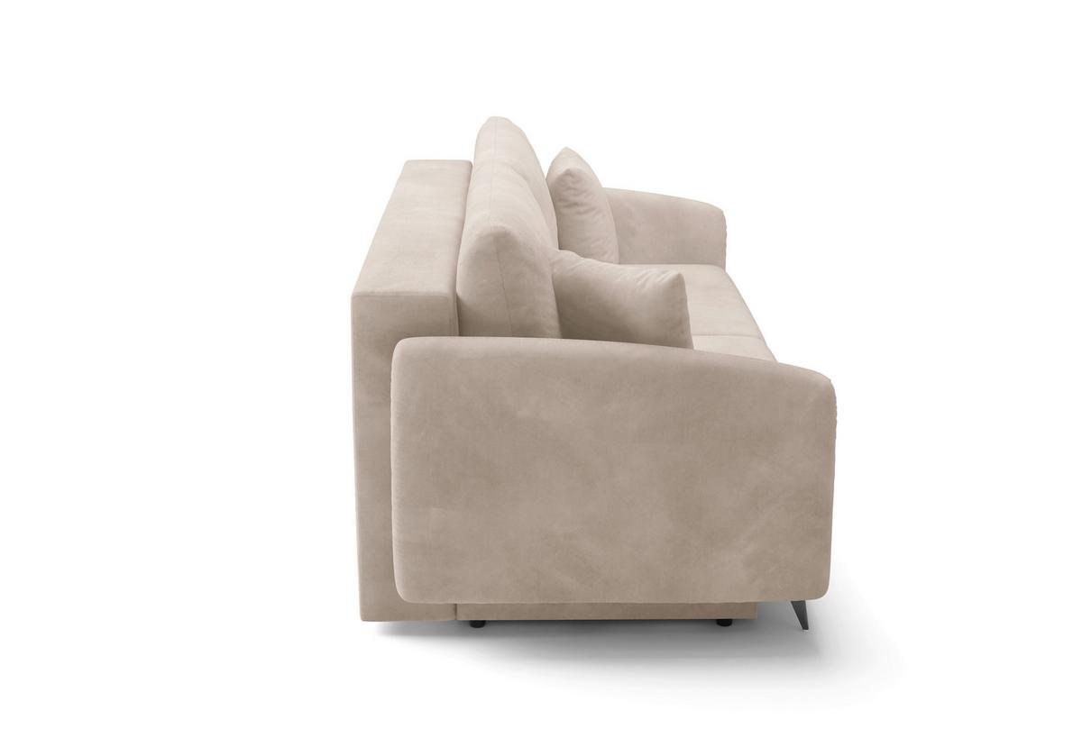 Schlafsofa Ingrid Beige B: 252cm - Beige/Creme, Design, Textil (230/100/103cm) - Livetastic