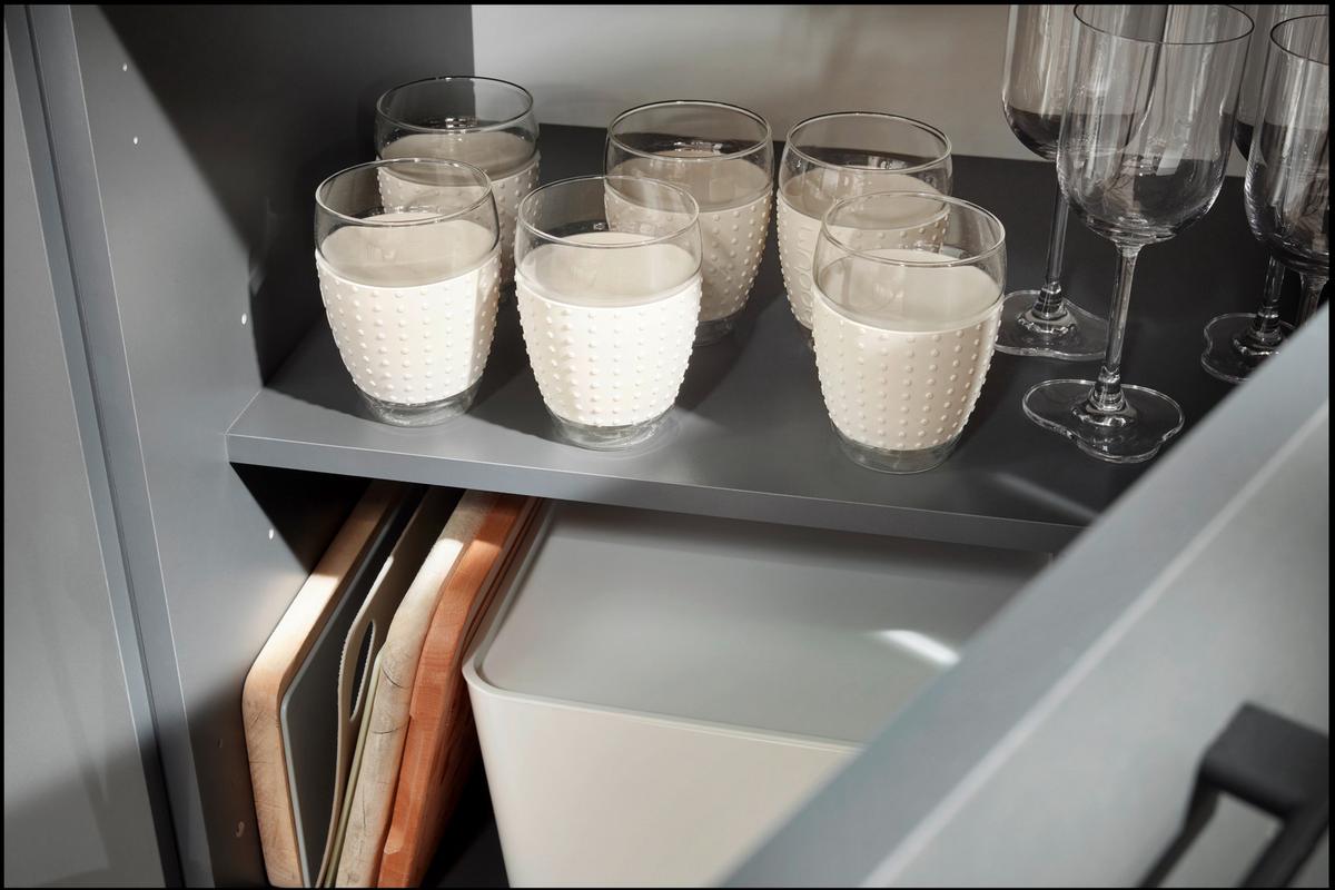 Küchenblock Oliver Dunkelgrau B: 280 cm - Dunkelgrau/Grau, Design, Holzwerkstoff (280cm) - Respekta