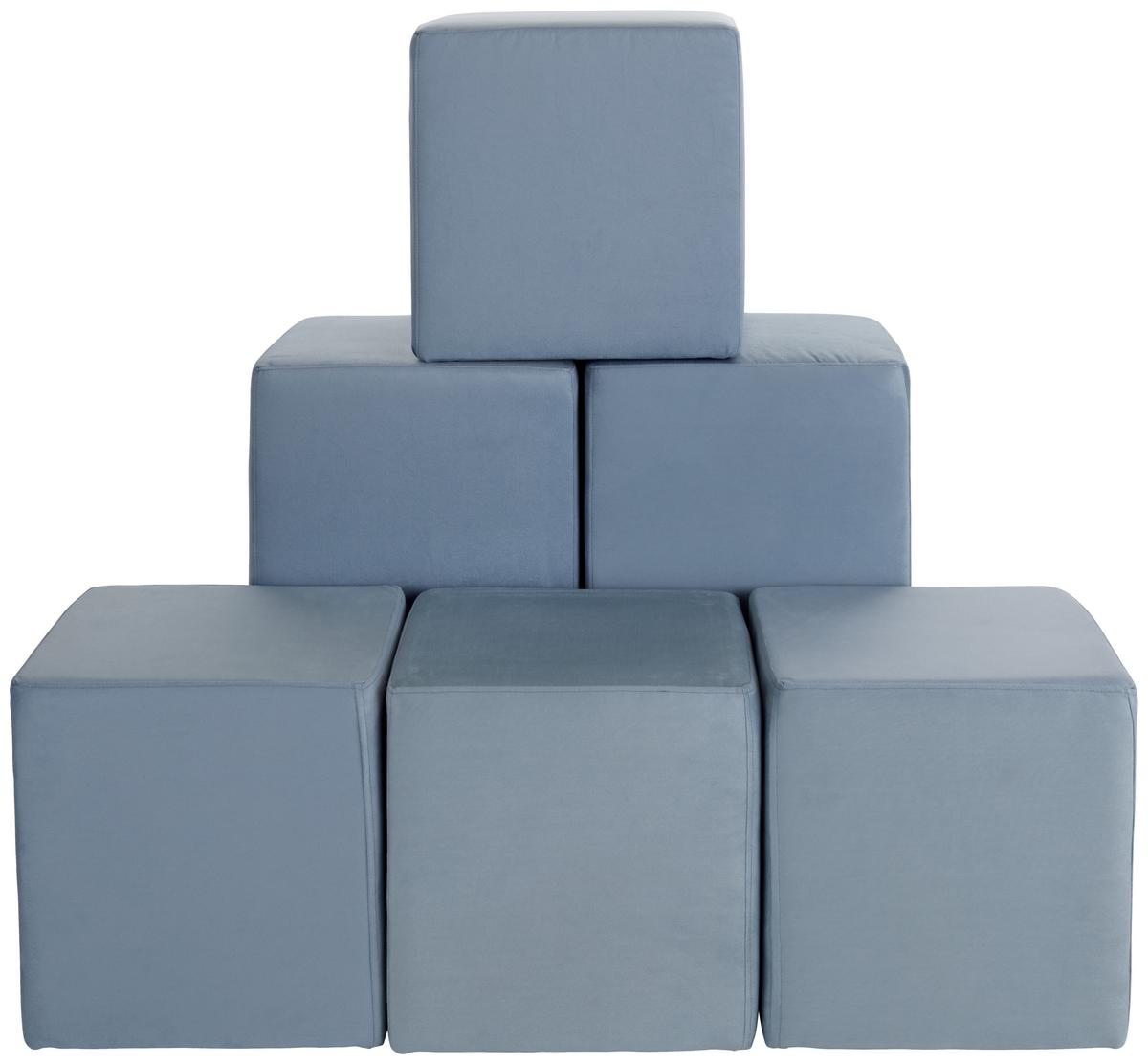 Hocker Betty - Mintgrün, Basics, Textil (45/45/45cm) - Ondega