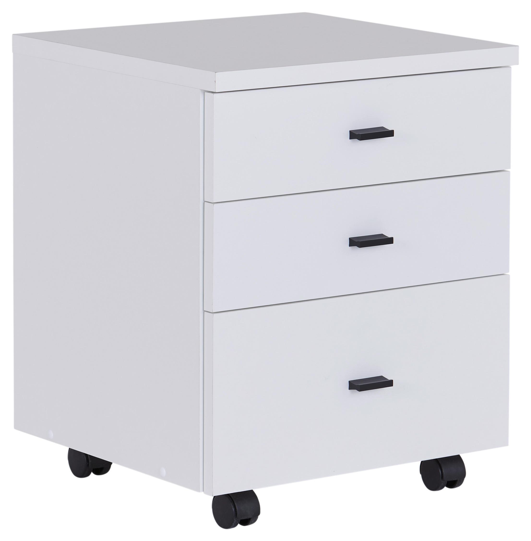 Rollcontainer Weiß 4 You New 2 YUK 13 43x53x40 cm - Weiß, MODERN, Holzwerkstoff (43/53/40cm)