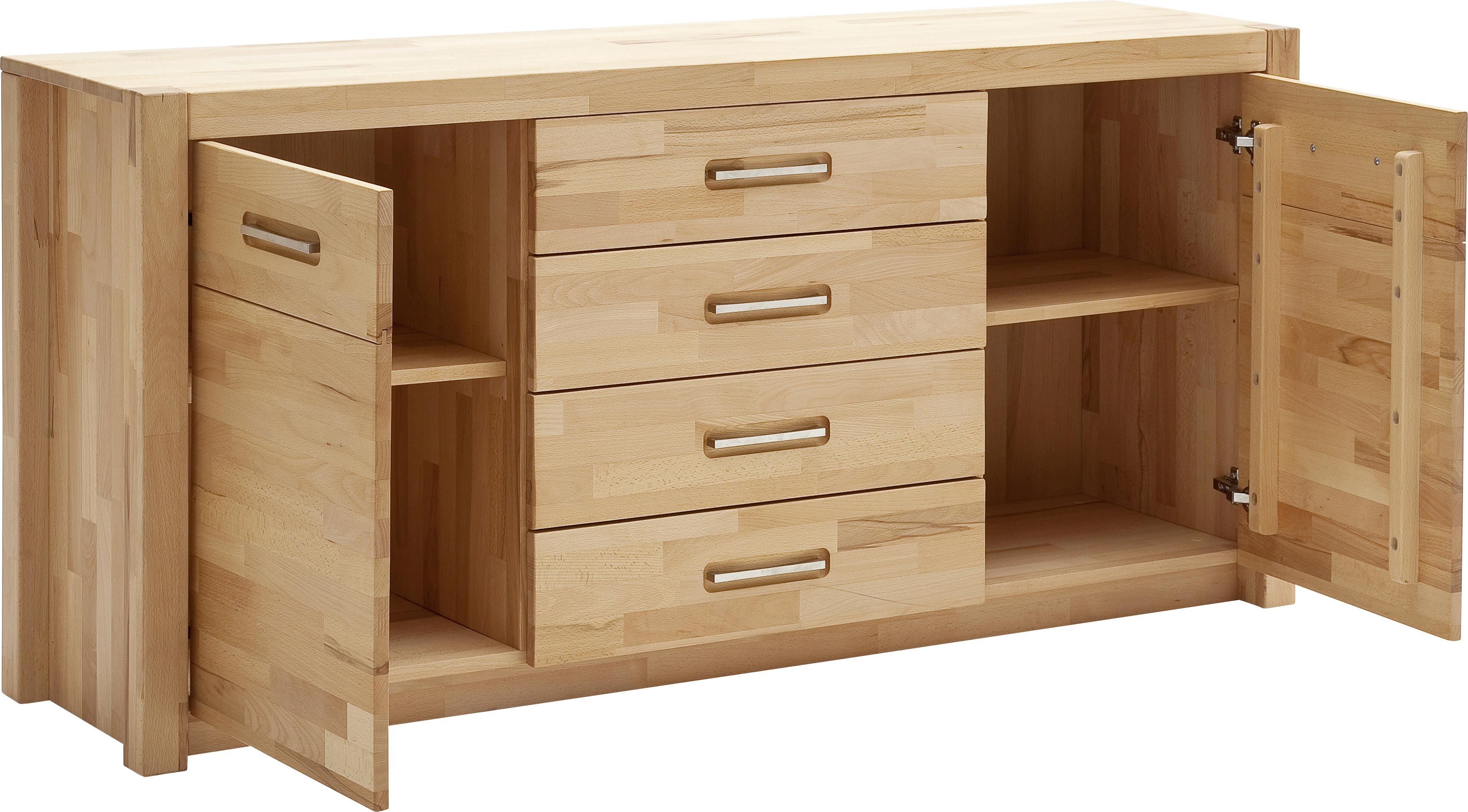 Sideboard aus massiver Buche mit viel Stauraum