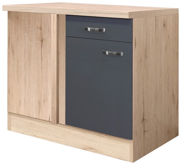 Küchenunterschrank mit extra Teil für die Ecke
