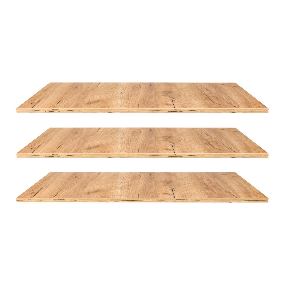 SADA VKLÁDACÍCH POLIC VERO - Konvenční, kompozitní dřevo (97,2/54,6cm) - ecoTree