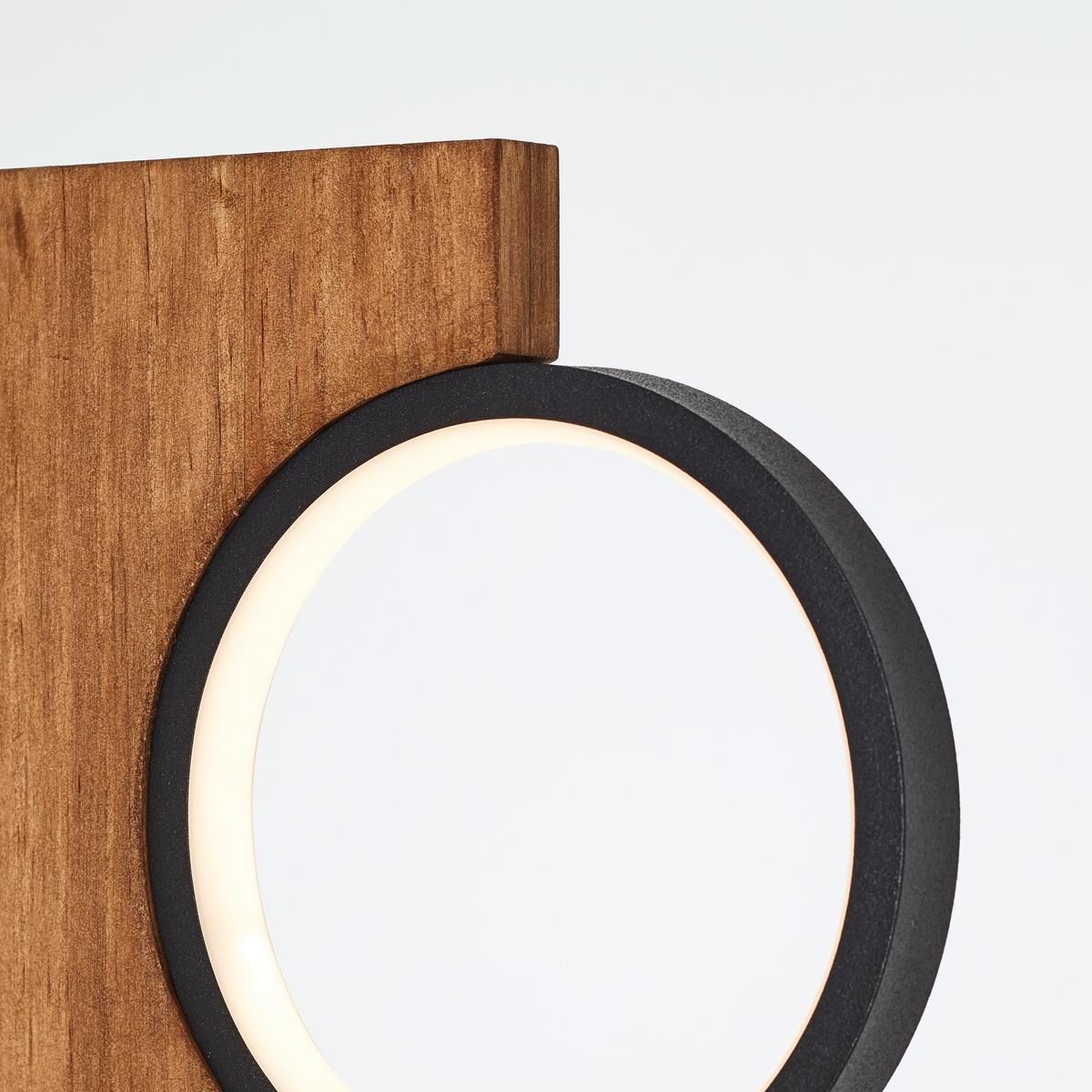 Led-stehleuchte G99935/76 Cheesy - Hellbraun/Schwarz, Natur, Holz/Metall (140,4/31,2/18cm) - Brilliant