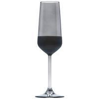 Pohár na sekt Black, ca. 195ml - čierna, Modern, sklo (4,5/21,5cm) - Mömax