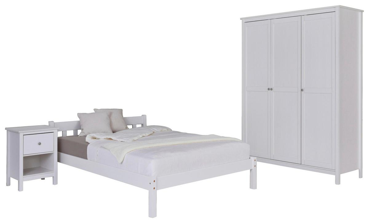 Einzelzimmer Vilmar Chilly Weiß 3-Teilig - Weiß, MODERN, Holz - MID.YOU