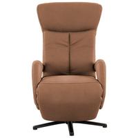 Fernsehsessel mit Armlehnen Matrixx-Style Stoffbezug Braun - Cognac/Beige, MODERN, Textil (67/108/80cm) - James Wood