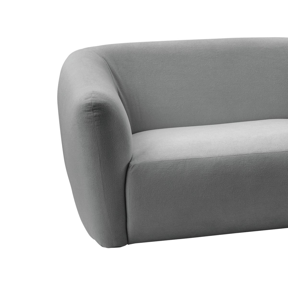 Ecksofa Jesi Silberfarben S: 276x182 Cm - Silberfarben/Schwarz, MODERN, Textil (276/182cm) - Livetastic