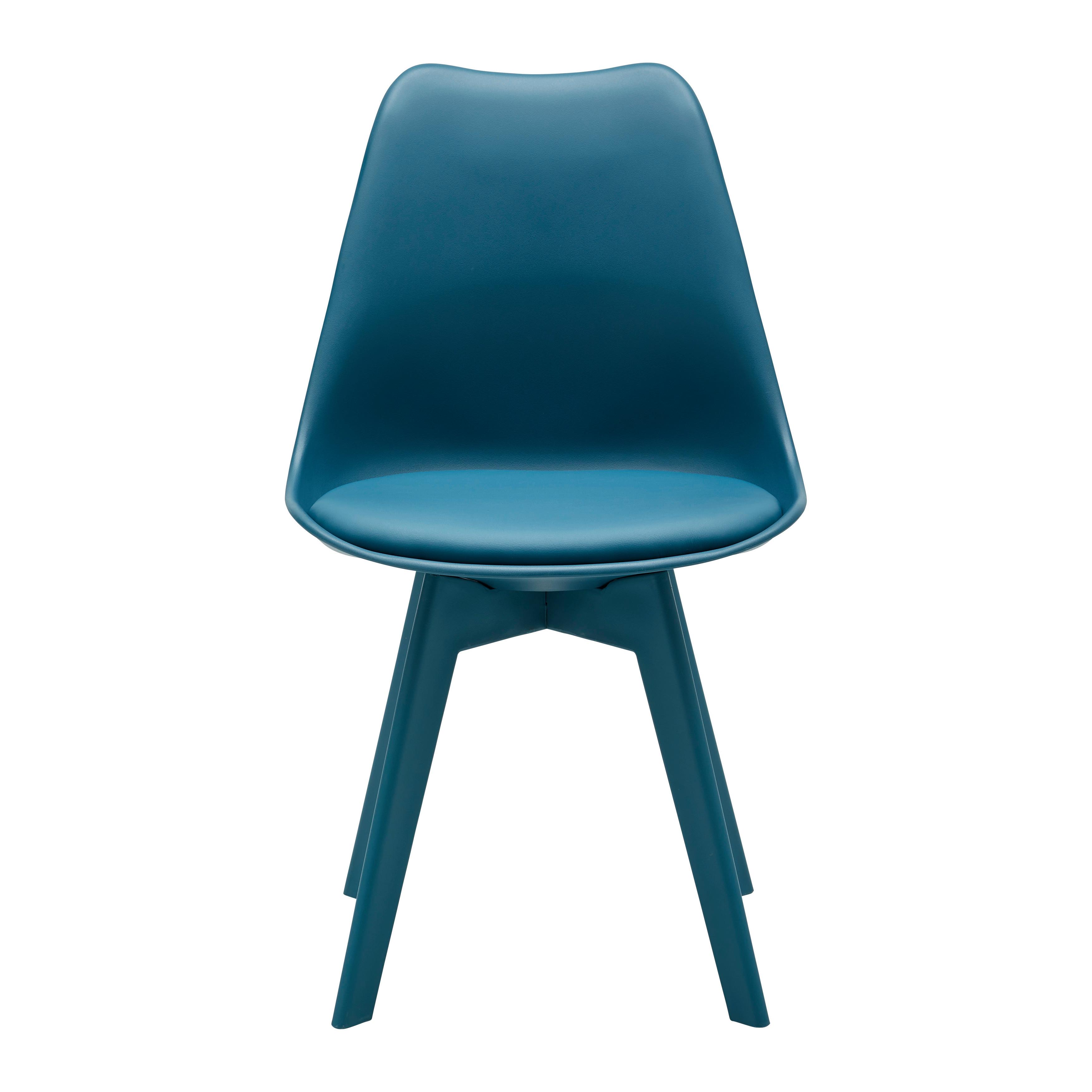 Židle Mia Petrolejová - petrolej, Moderní, textil/plast (50/84/54cm) - P & B