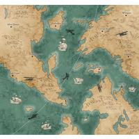 Fototapete Old Travel Map - Multicolor, Trend, Papier (300/280cm)