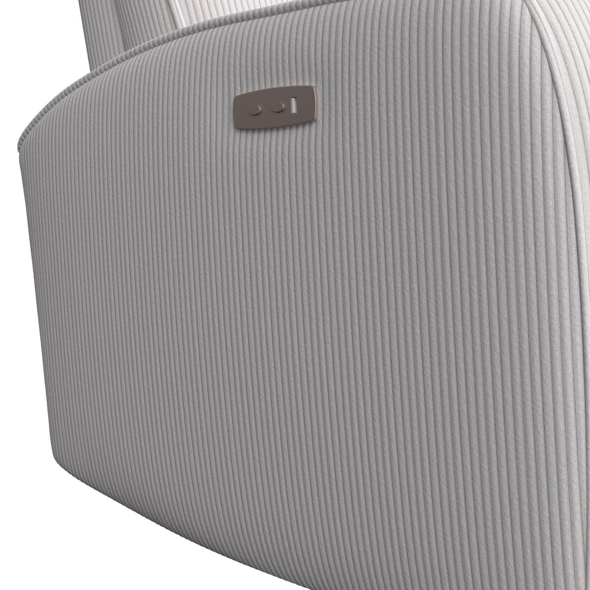 Fernsehsessel Leon beige mit Relaxfunktion - Beige/Schwarz, Basics, Holz/Kunststoff (80/102/96cm) - Ondega