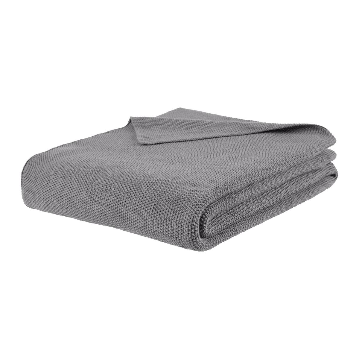 Měkká deka Lara, 130/170cm, šedá - šedá, Konvenční, textil (130/170cm) - Mömax