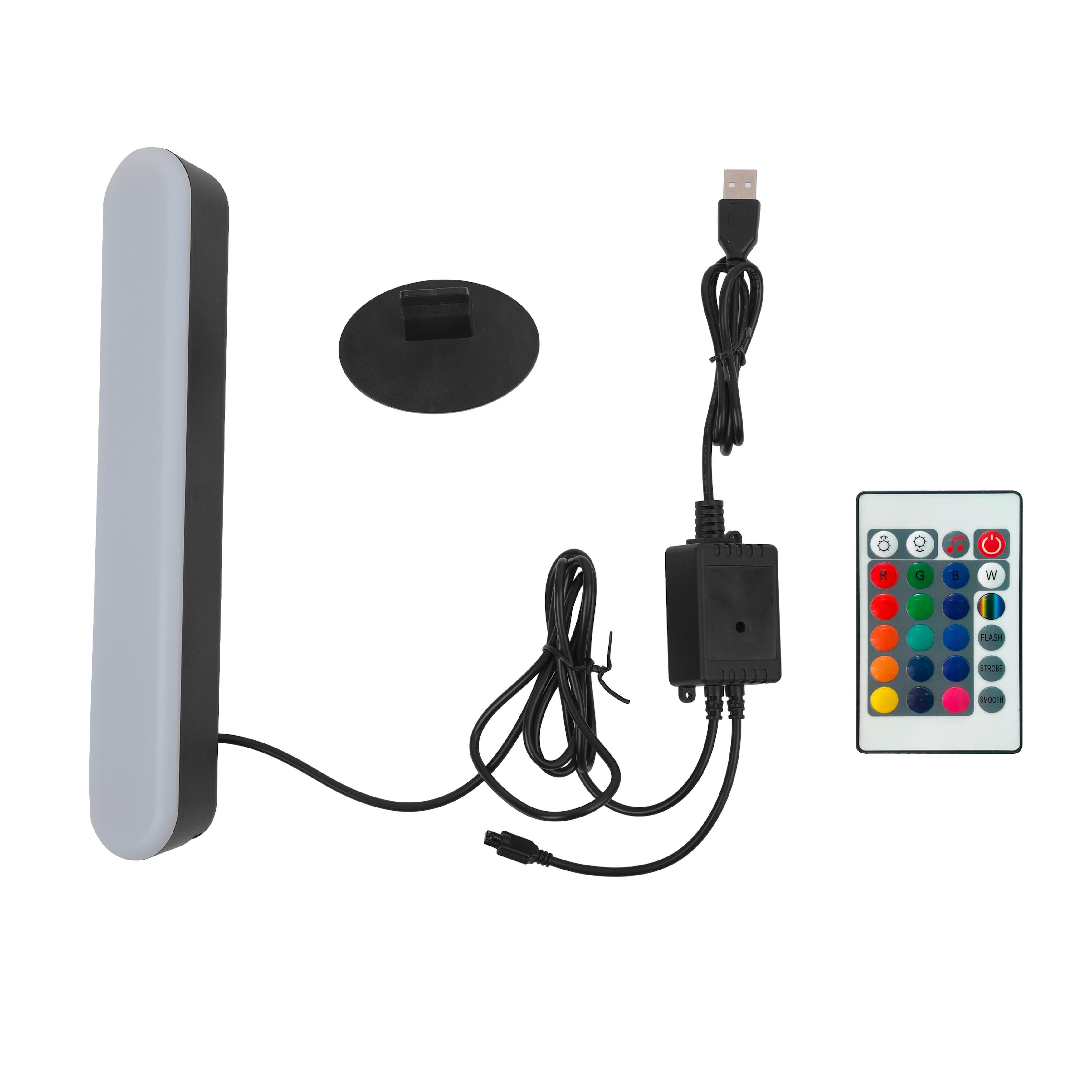 Led Díszlámpa Rickie - fekete, Konventionell, műanyag (7,4/26,5cm) - Luca Bessoni