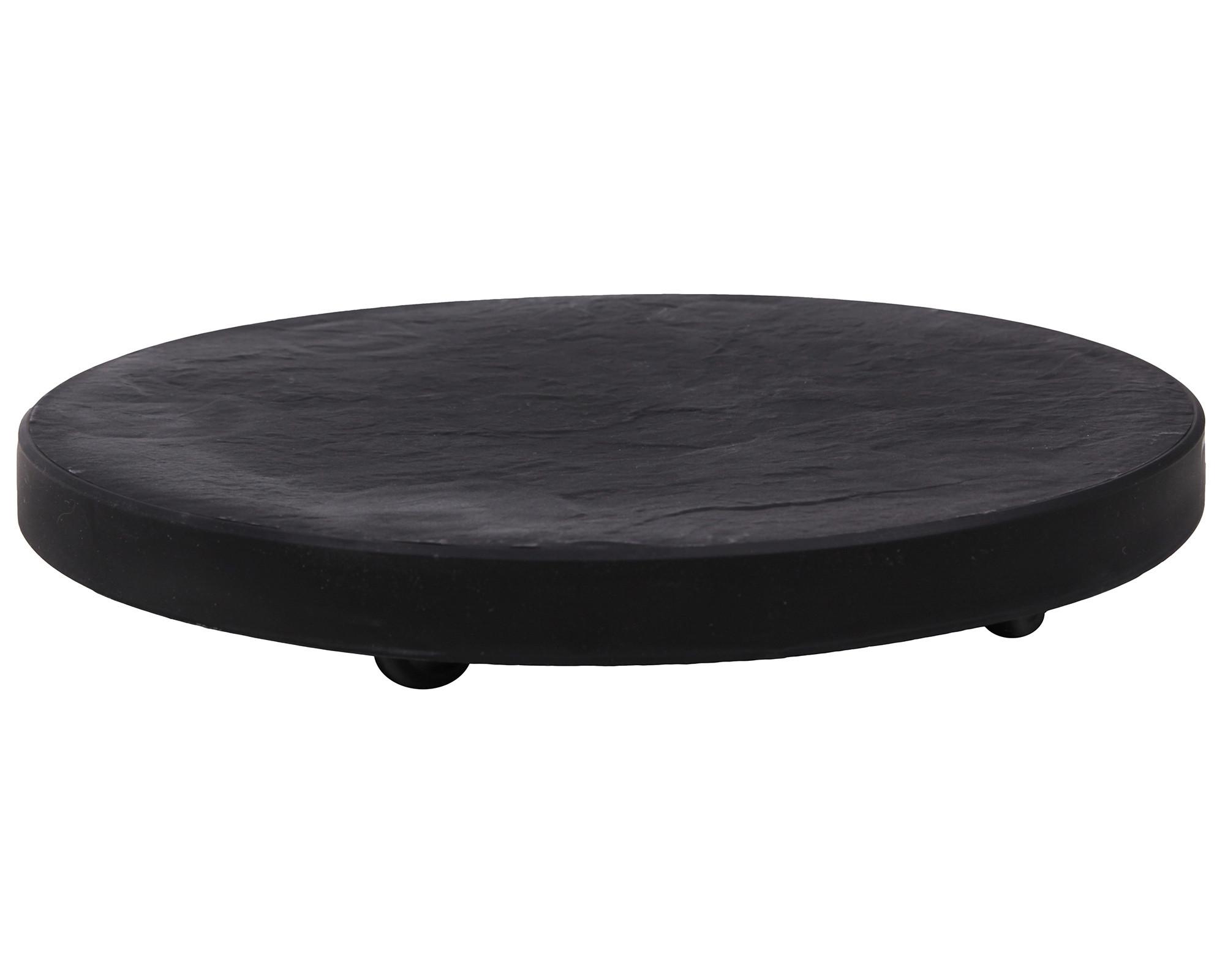 Pflanzenroller Pierre Anthrazit B: 40 Cm - Anthrazit, Basics, Kunststoff (40/5/40cm)