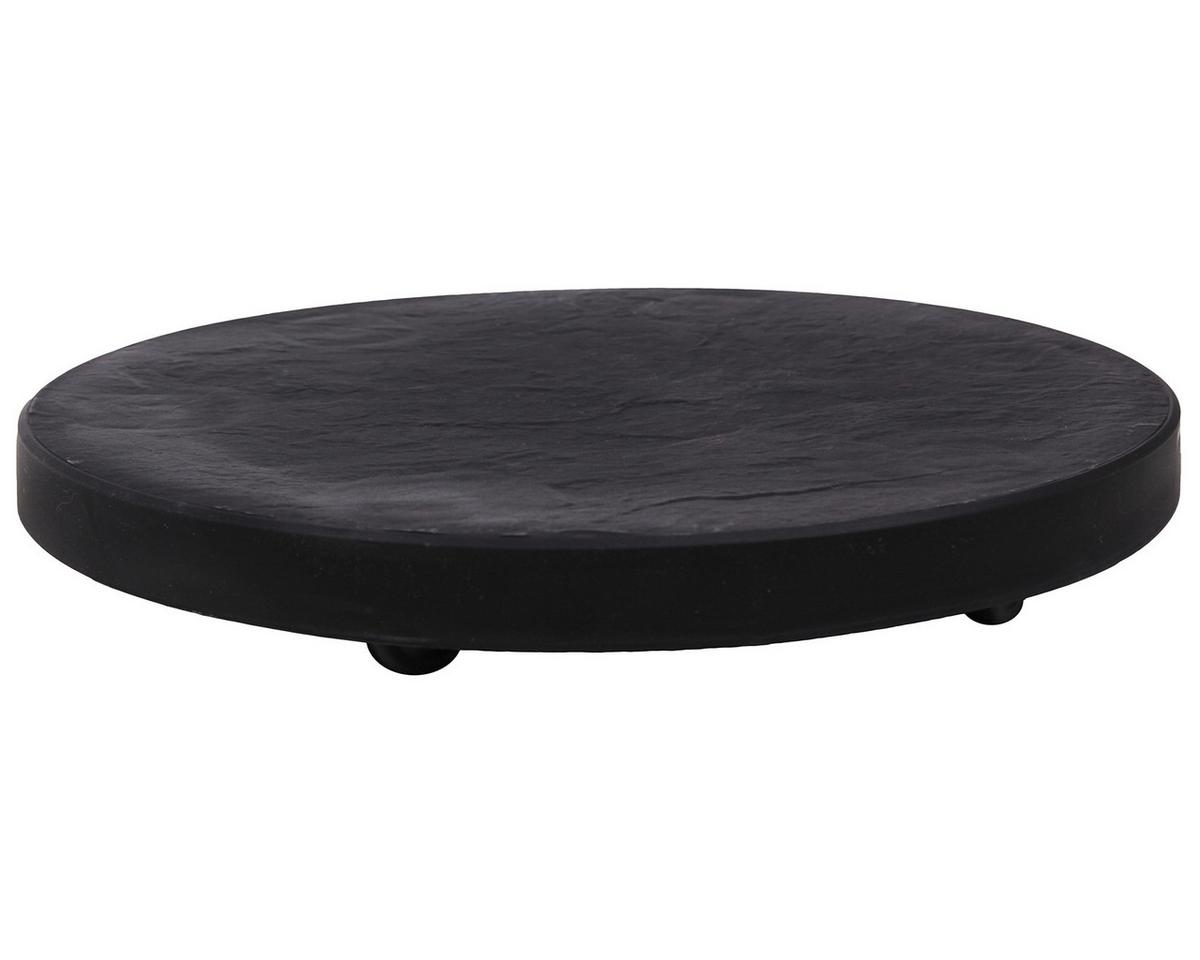 Pflanzenroller Pierre Anthrazit B: 40 Cm - Anthrazit, Basics, Kunststoff (40/5/40cm)