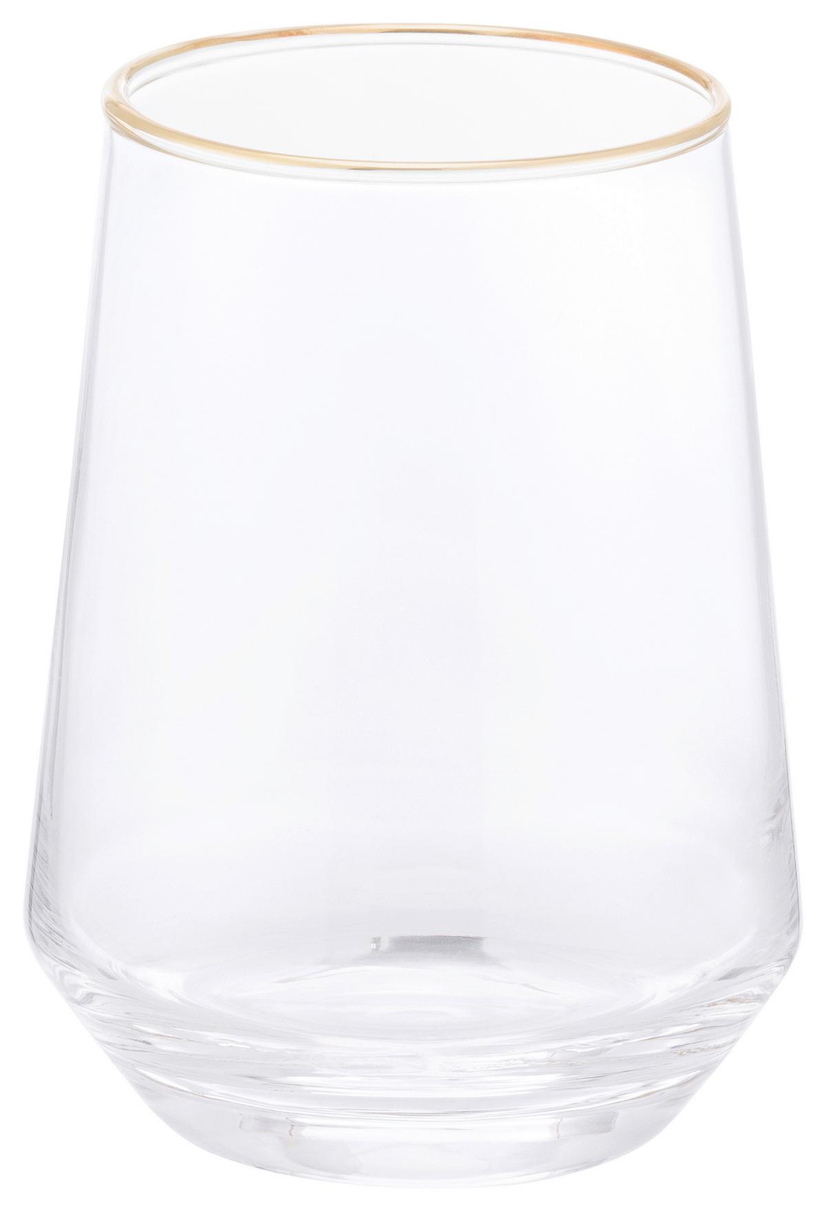 Pohár Szett Winona 3 Db - aranyszínű/átlátszó, Basics, üveg (6.6/11.5cm) - Luca Bessoni