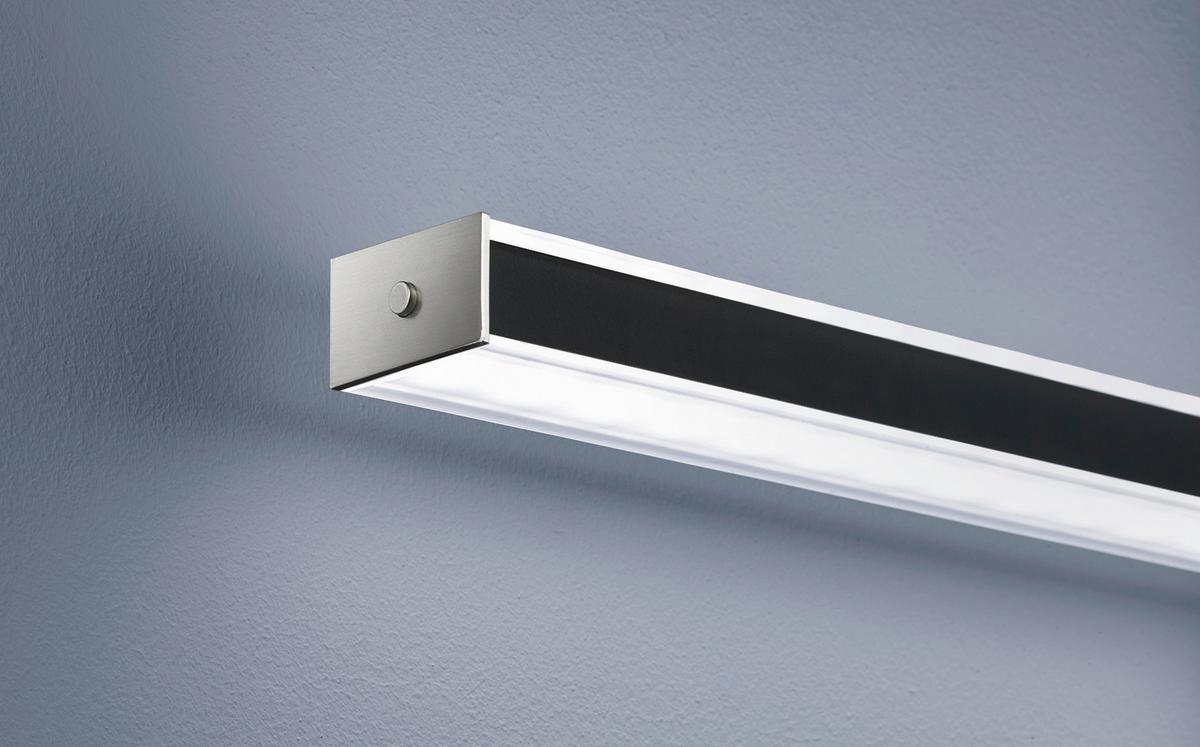 Led-hängeleuchte 60538 - Schwarz/Nickelfarben, Design, Metall (115/7/90cm) - Fischer & Honsel