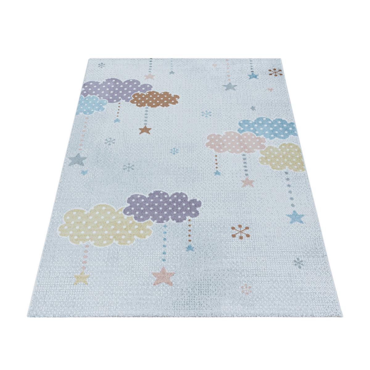 Kinderteppich Stern Weiß Lucky 160x230 cm - Weiß, Trend, Textil (160/230cm)