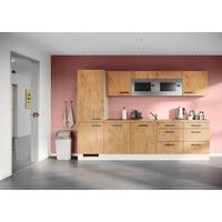 Küchenblock Ip1200 - Eichefarben/Weiß, Design, Holzwerkstoff (300cm) - Impuls