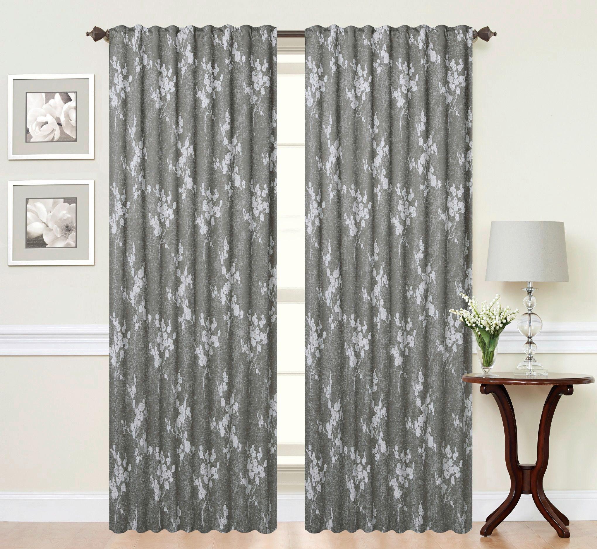 Fertigvorhang Johanna - Olivgrün, ROMANTIK / LANDHAUS, Textil (140/245cm) - James Wood