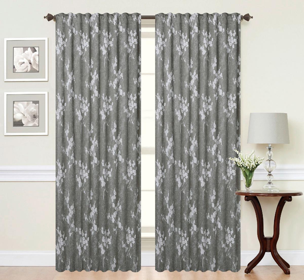 Készfüggöny Johanna Kb. 140/245cm - olívazöld, Romantik / Landhaus, textil (140/245cm) - James Wood