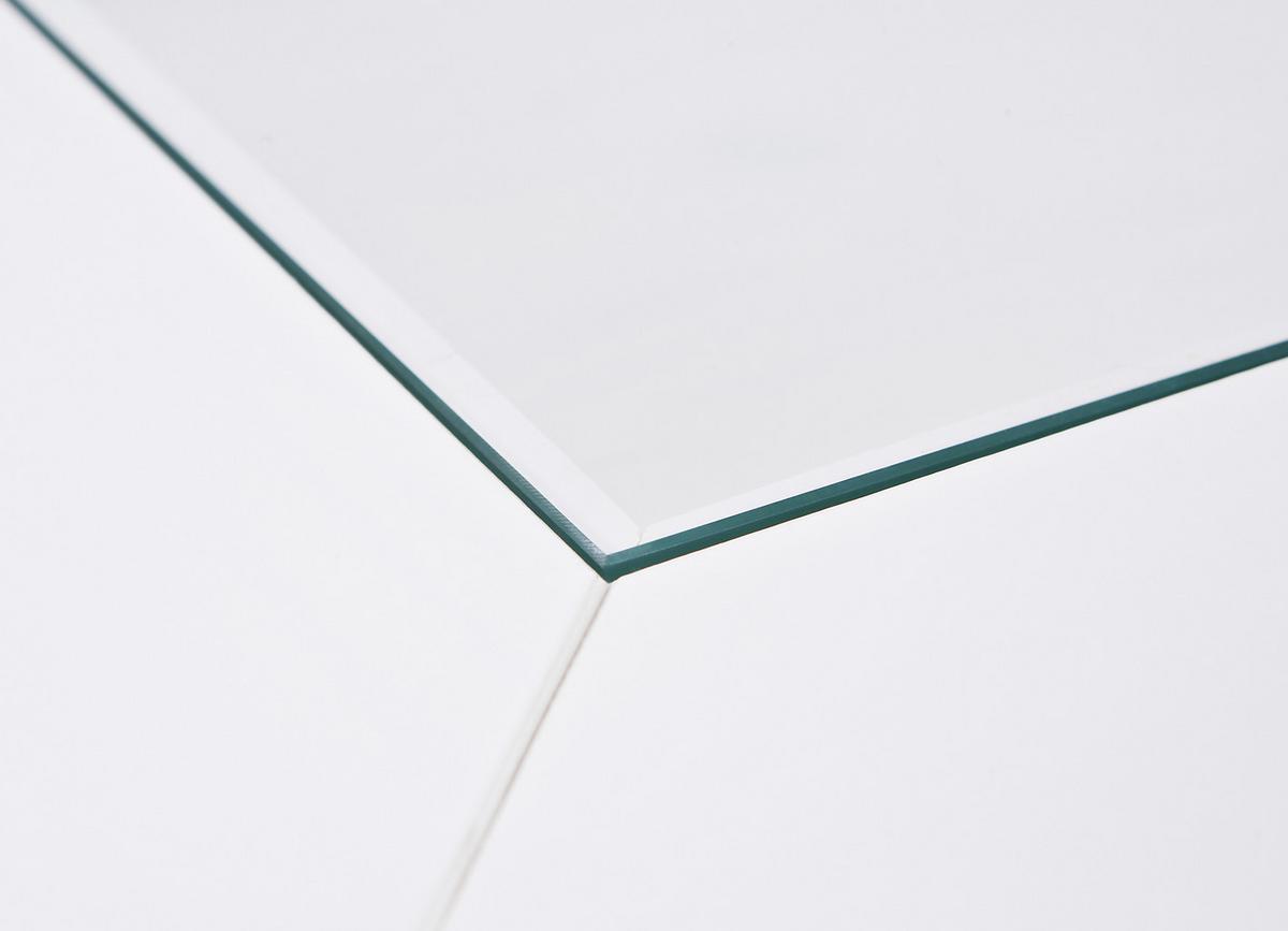 Konferenční stolek PROVENCE PROVENCE -PO- - bílá, Lifestyle, dřevo/sklo (75/75/45cm) - MID.YOU