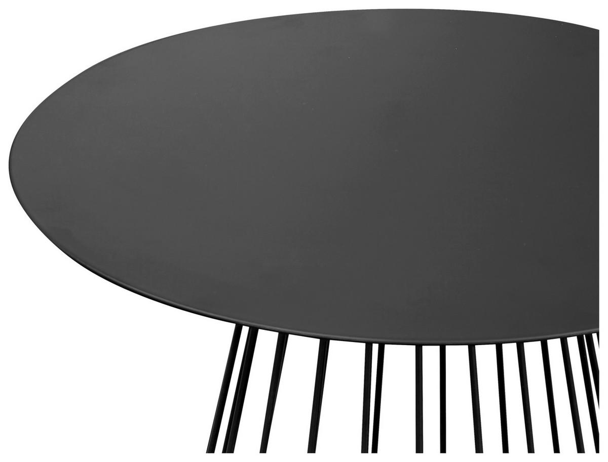 Beistelltisch Neapl Schwarz B: 40 Cm - Schwarz, Trend, Metall (40/40cm)