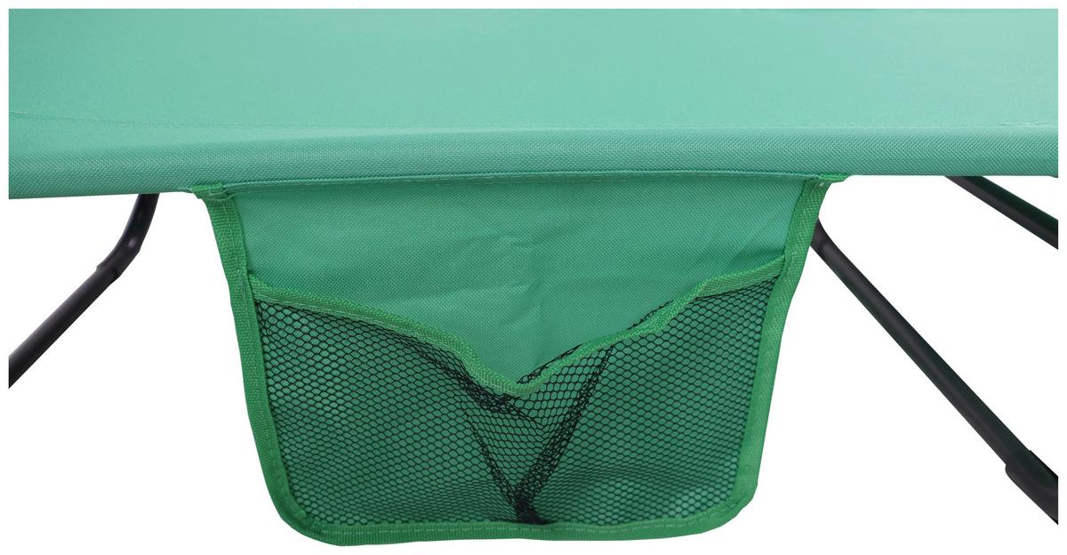 Gartenliege Bindox L Klappbar - Grün, MODERN, Kunststoff/Textil (55/24/185cm) - Ambia Garden