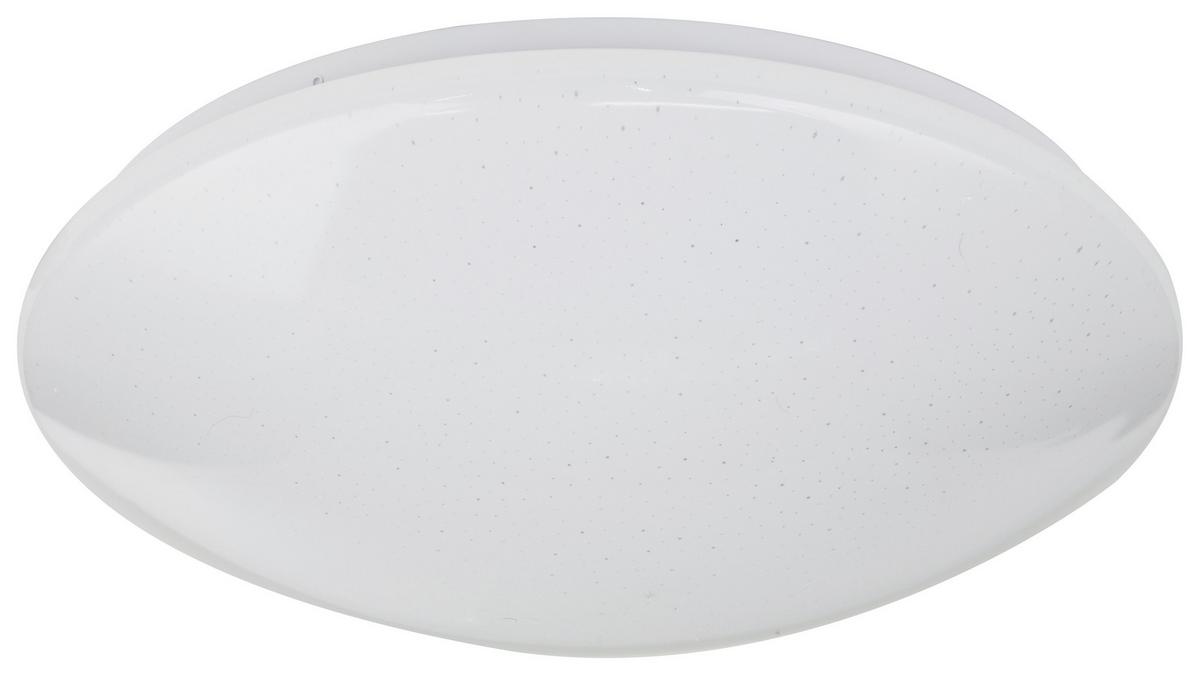 LED-Deckenleuchte Ø 39 cm mit Fernbedienung - Opal/Weiß, Basics, Kunststoff/Metall (39/11cm) - Globo