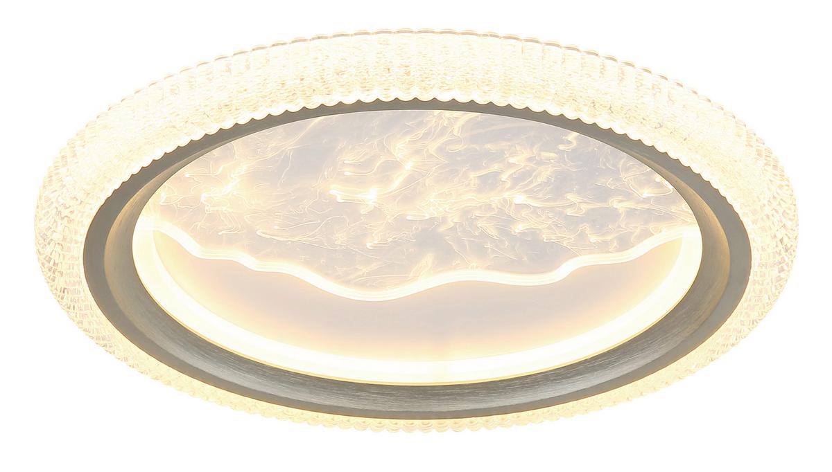 LED-Deckenleuchte 3000/4200/6000k - Sandfarben/Klar, Basics, Kunststoff/Metall (39,5/5,5cm)