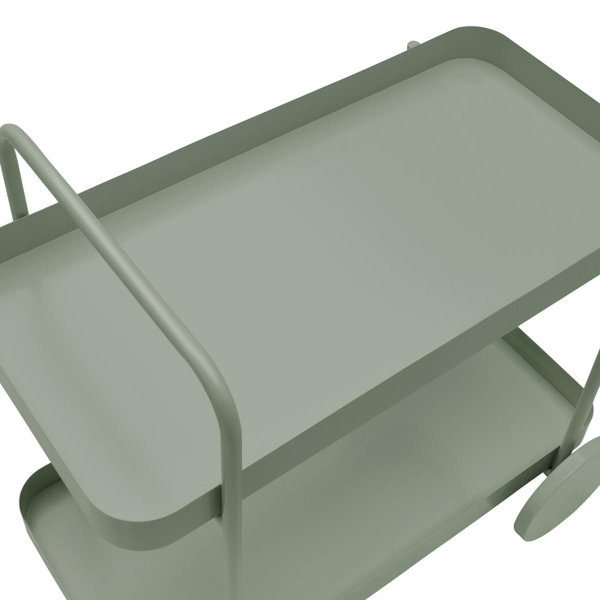 SERVÍROVACÍ VOZÍK DESINO -EXKLUSIV- - zelená, Moderní, kov (70/70/43cm) - Mömax