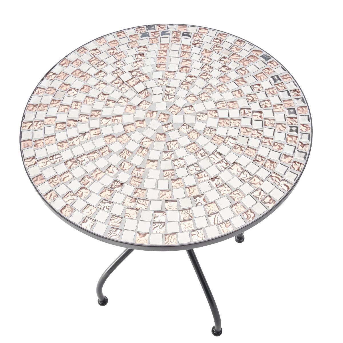 SADA NA BALKON NOAH - černá/vícebarevná, Basics, kov/kámen (60/72/60cm) - Modern Living