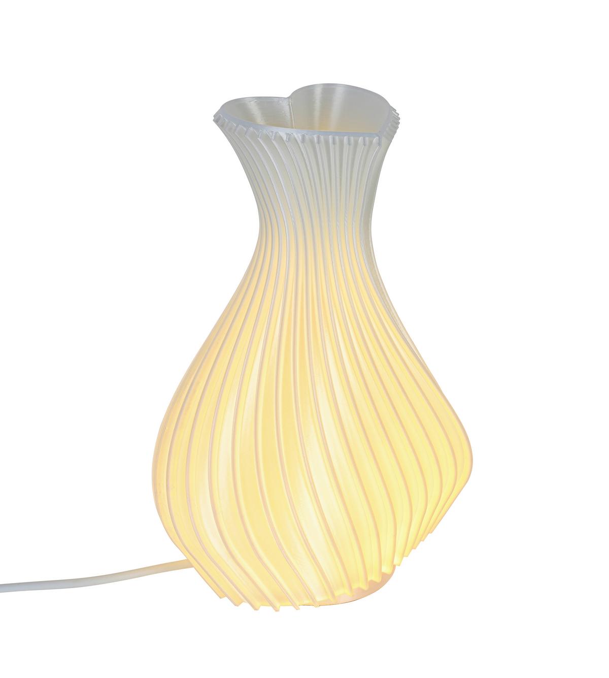 LED-Tischleuchte Josepha - Weiß, Kunststoff (11,7/18,2/11,3cm) - Luca Bessoni