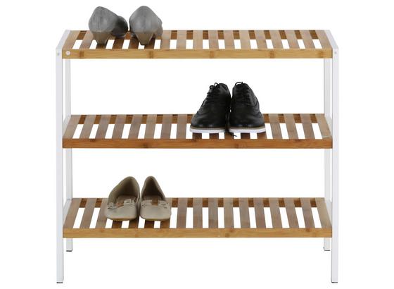 Regál Na Topánky Anna 3 -sb- - prírodné farby/biela, Moderný, drevo/kompozitné drevo (70/59/30cm) - Mömax modern living Regál Na Topánky Anna 3 -sb- - prírodné farby/biela, Moderný, drevo/kompozitné drevo (70/59/30cm) - Mömax modern living