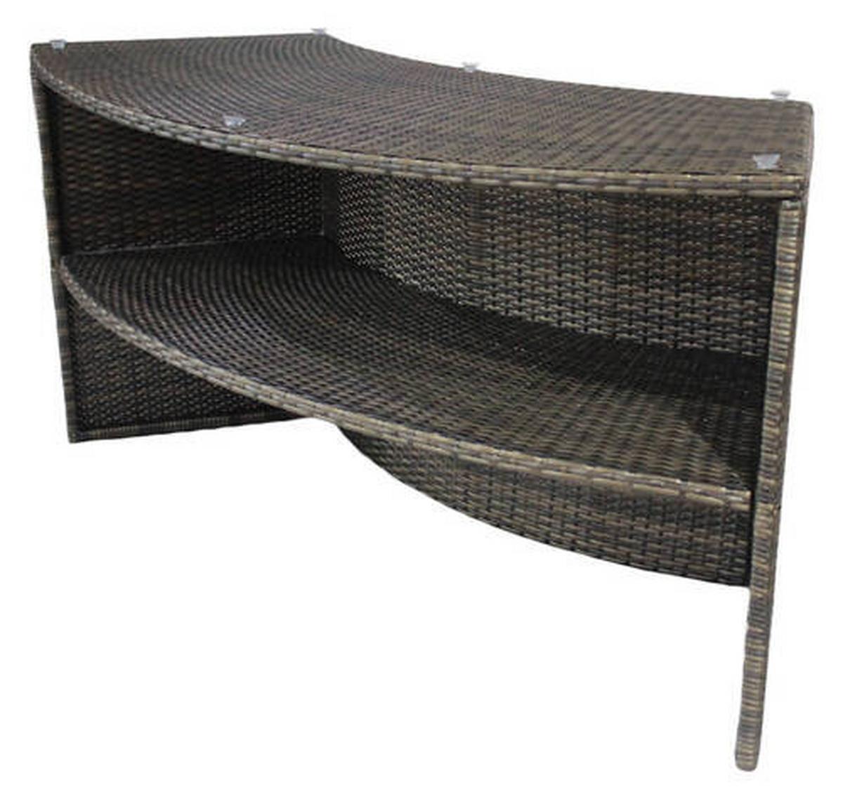 Whirlpool Netspa Vita ø 286 x H 73 cm, halbstarr + 5 möbel - Dunkelgrau, Basics, Kunststoff/Metall (286/73cm)