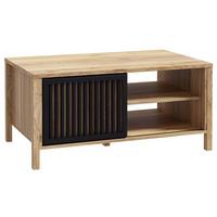 KONFERENČNÝ STOLÍK JYTANA - čierna/farba duba, Modern, kompozitné drevo (105,5/49,9/65,2cm)