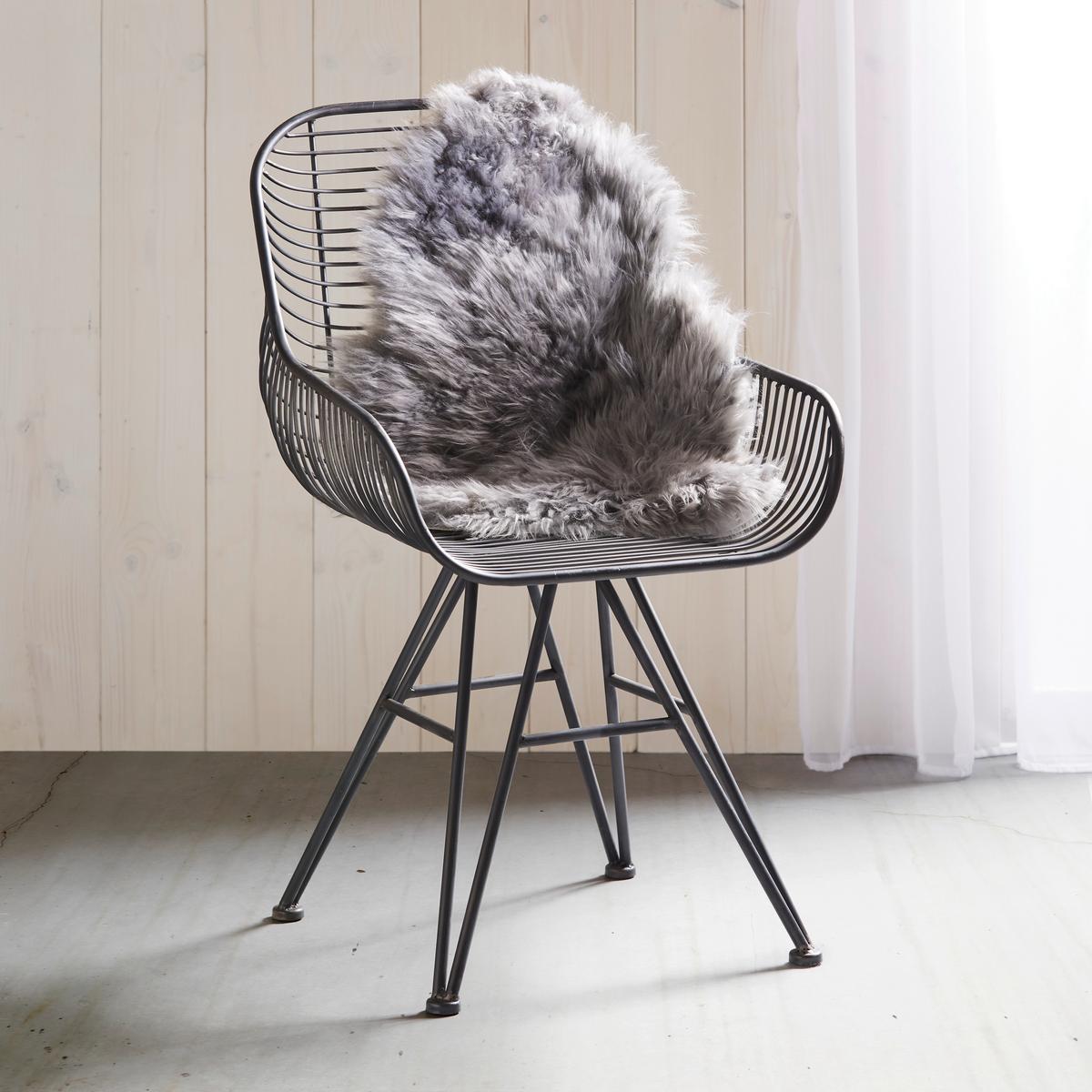OVČIA KOŽUŠINA Emma, 60/45cm, svetlosivá - svetlosivá, textil (45/60cm) - Modern Living