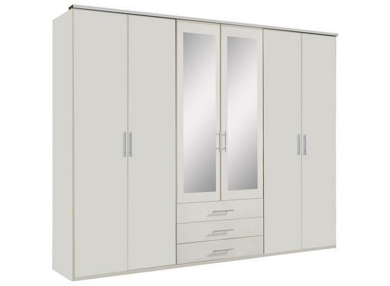 Kleiderschrank in Weiß mit Spiegel 6-türig finden