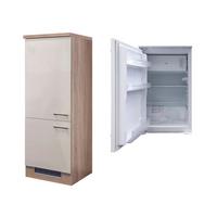 Kühlschrank-Umbauschrank Nepal B: 60 cm Kaschmir Glanz - Kaschmir/Beige, MODERN, Holzwerkstoff (60/162/60cm) - FlexWell