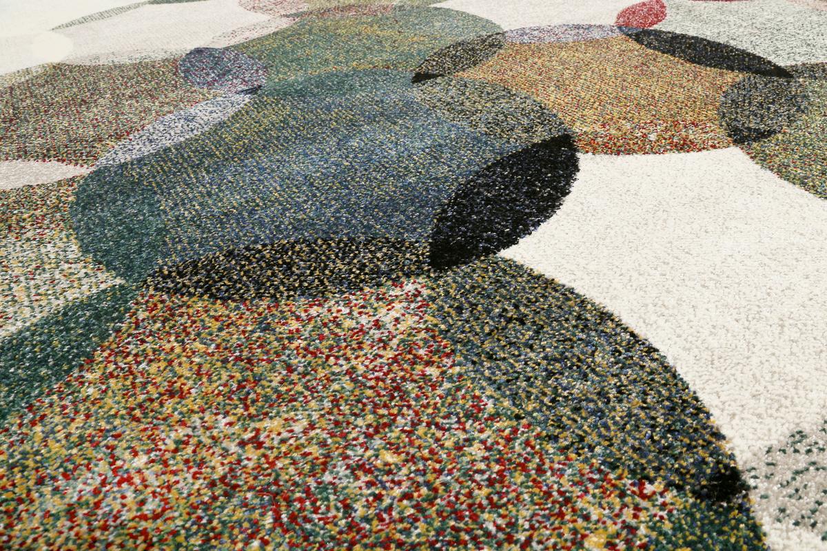 Webteppich Modernina - Dunkelgrün/Multicolor, KONVENTIONELL, Textil (120/170cm) - Esprit