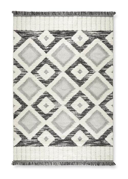 Tkaný koberec Selma 2, 120/170cm - šedá/bílá, Basics, textil (120/170cm) - Mömax