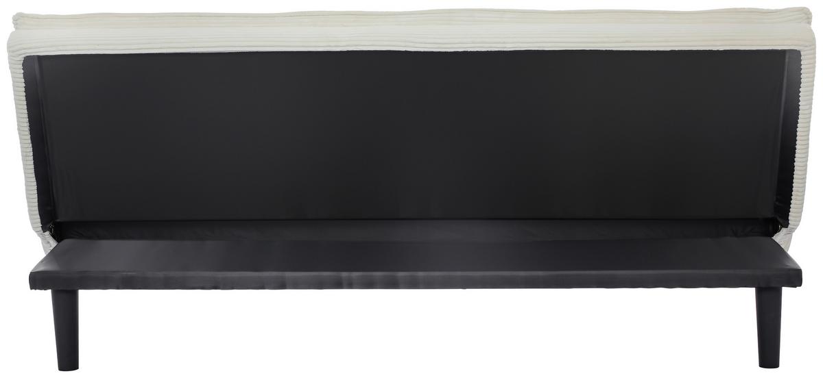 Schlafsofa Passau Weiß B: 181 cm - Schwarz/Weiß, Basics, Holz/Textil (181/77/92cm) - P & B