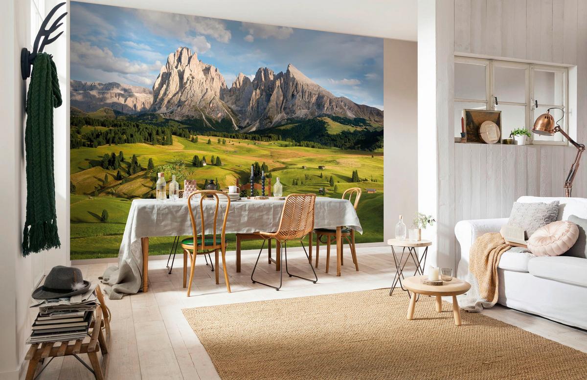 Vliestapete Alpen - Multicolor, Basics (400/260cm) - Komar