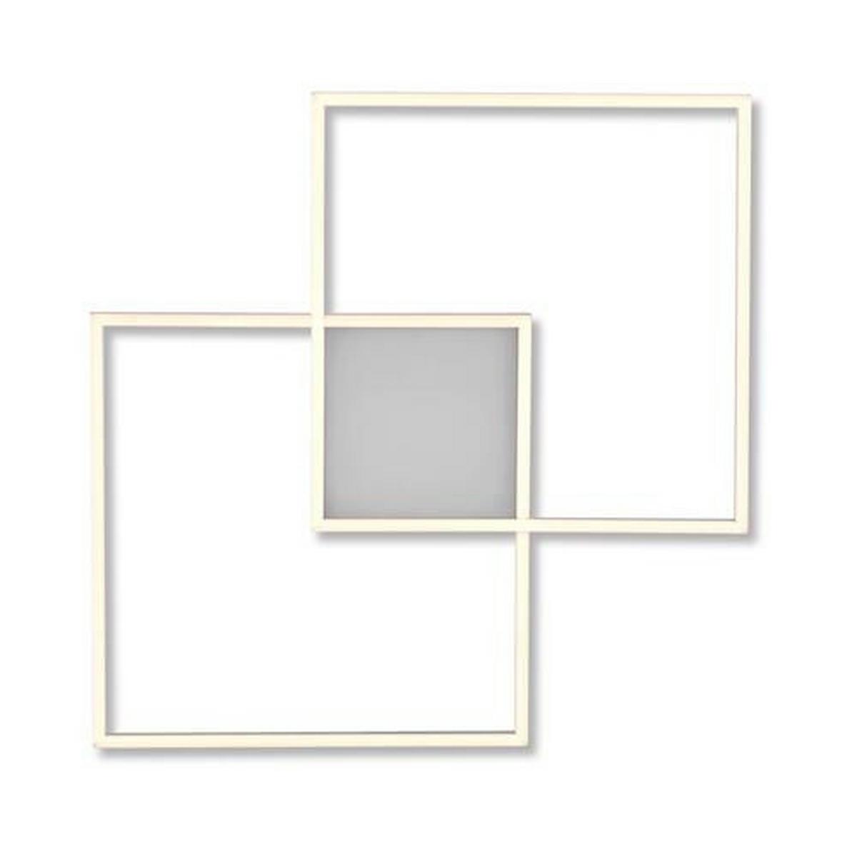 LED-Deckenleuchte Asmin L: 60 cm Mit 3 Helligkeitsstufen - Silberfarben, Design, Kunststoff/Metall (60/60/5,3cm)