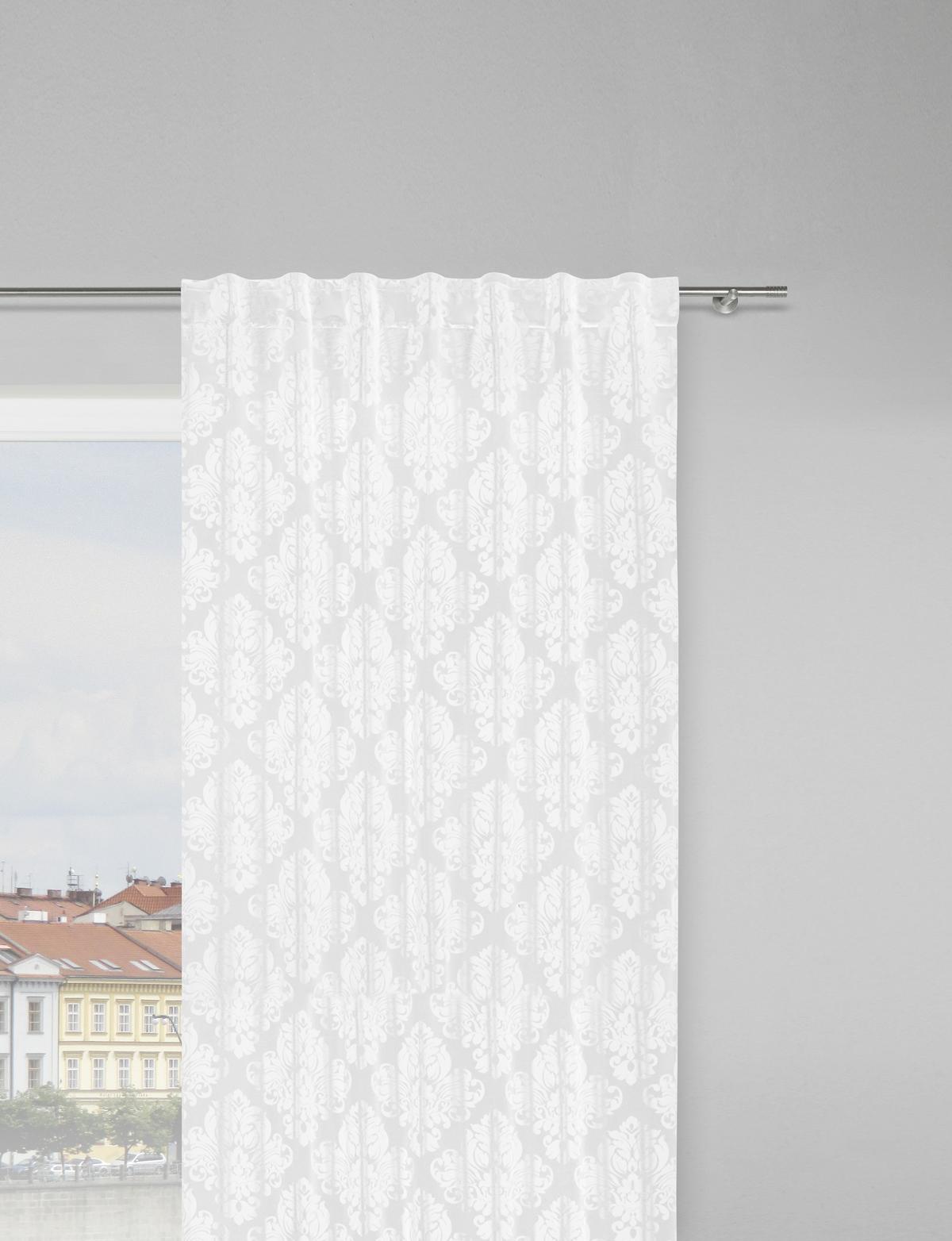 Hotový závěs Charles, 140/245 cm, bílá - bílá, Lifestyle, textil (140/245cm) - Modern Living