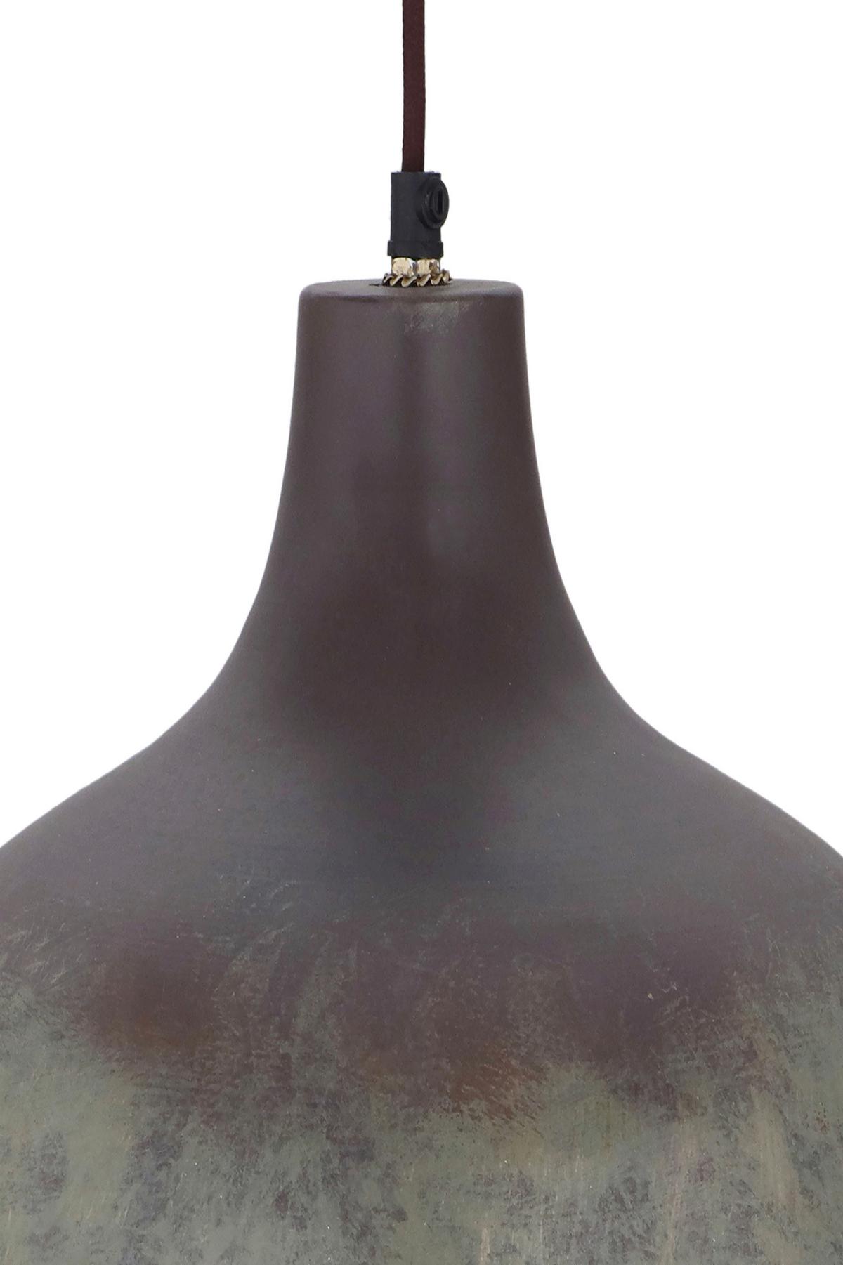Hängeleuchte Mican Bronzefarben B: 38 Cm - Bronzefarben, Basics, Metall (34/34/38cm) - Kayoom