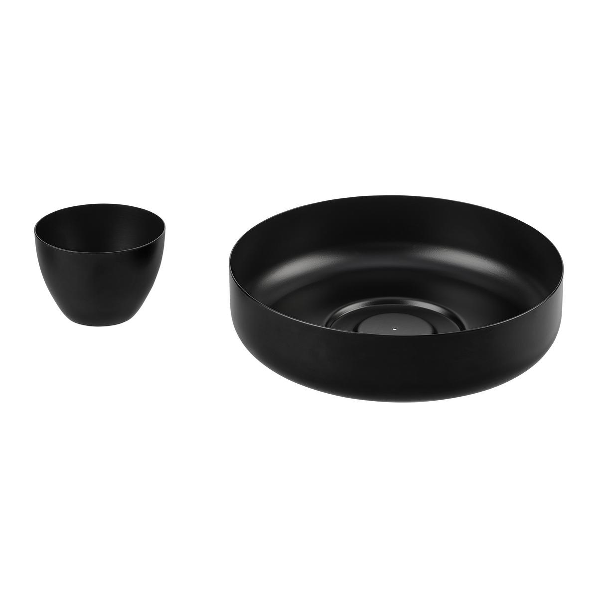 Misa na ovocie BETTY - čierna, Modern, kov (25/13cm) - Mömax