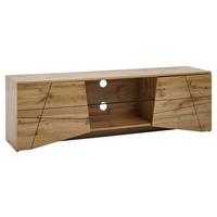Lowboard Wohnling B: 160 cm Braun - Braun, MODERN, Glas/Holzwerkstoff (160/50/40cm) - MID.YOU